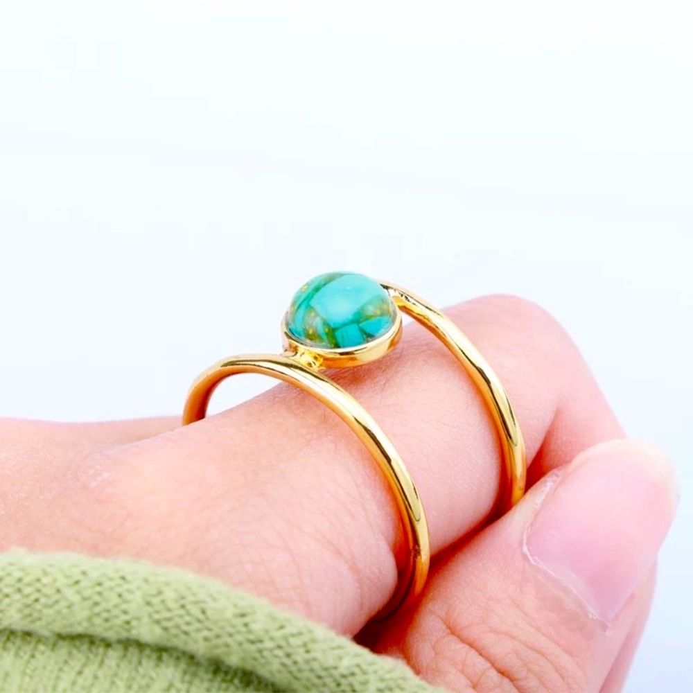 🍒3/$30 New Vintage Turquoise Ring - Picture 5 of 6